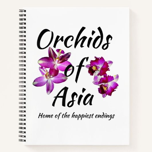 Carnet Orchidées d'Asie (Devant)