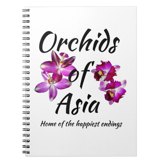 Carnet Orchidées d'Asie (Devant)