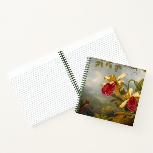 Carnet Orchidées et colibri Heade (Intérieur)