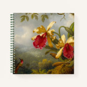 Carnet Orchidées et colibri Heade (Devant)