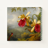 Carnet Orchidées et colibri Heade (Dos)
