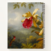 Carnet Orchidées et colibri Heade (Dos)