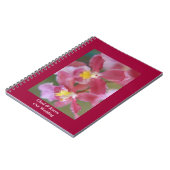 Carnet Orchidées rose et jaune (Côté gauche)