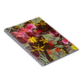 Carnet Orchidées rouges. (Côté Droit)