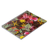 Carnet Orchidées rouges. (Côté gauche)