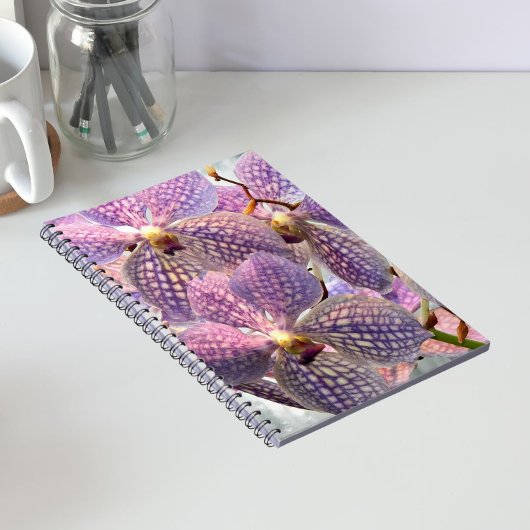 Carnet Orchidées Vanda Violettes Florales