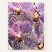 Carnet Orchidées violettes Vanda Floral (Devant)