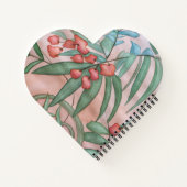 Carnet Ordinateur portable à fleurs spirales (Dos)