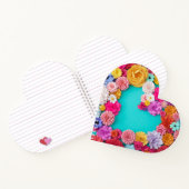 Carnet Ordinateur portable à spirale en forme de coeur -  (Intérieur)