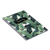 Carnet Ordinateur portable à spirale tropicale Feuille de (Côté Droit)