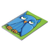 Carnet Ordinateur portable Aqua Owl green 2 (Côté gauche)