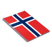 Carnet Ordinateur portable avec Drapeau de Norvège (Côté Droit)