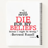 Carnet Ordinateur portable Bertrand Russell Spiral (Dos)