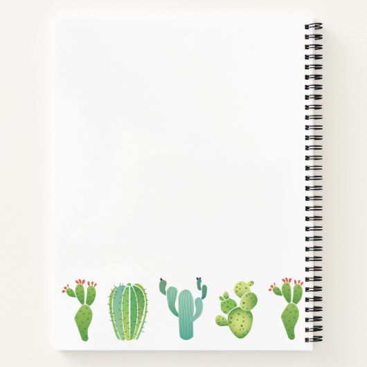 Carnet Ordinateur portable Cactus (Dos)