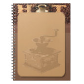 Carnet Ordinateur portable café grillé (Devant)