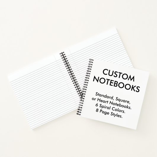 Carnet Ordinateur portable Carré personnalisé (Intérieur)