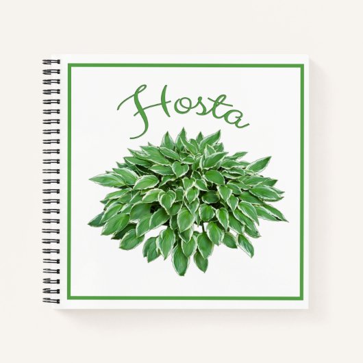 Carnet Ordinateur portable Carré Spiral Hosta Design (Devant)
