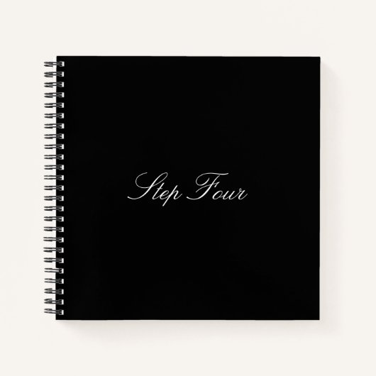 Carnet Ordinateur portable Carré "Step Four" (Devant)