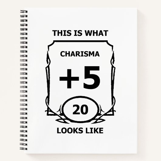Carnet Ordinateur portable Charisma Dungeons and Dragons (Devant)