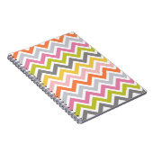 Carnet Ordinateur portable coloré Chevron (Côté Droit)