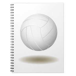 Carnet Ordinateur portable Cool de volley-ball (blanc)