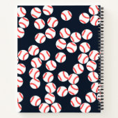 Carnet Ordinateur portable de baseball personnalisé (Dos)