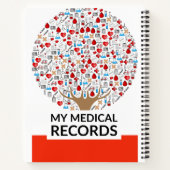 Carnet Ordinateur portable de garde d'enregistrements Méd (Dos)