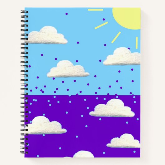 Carnet Ordinateur portable de jour et de nuit (Devant)