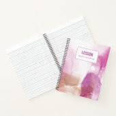 Carnet Ordinateur portable de leçon personnalisé Purple P (Intérieur)