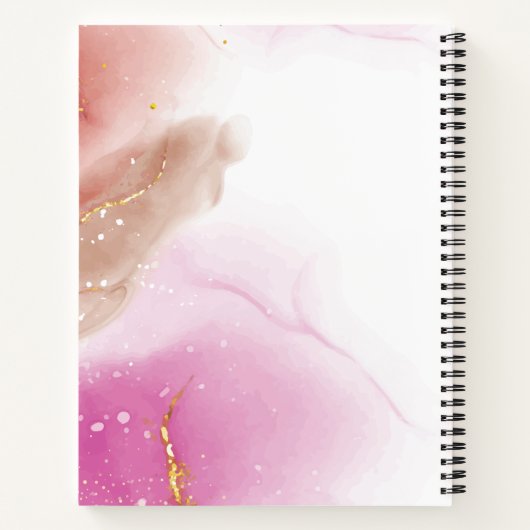 Carnet Ordinateur portable de leçon personnalisé Purple P (Dos)