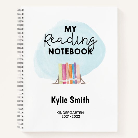 Carnet Ordinateur portable de lecture personnalisable (Devant)