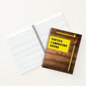 Carnet Ordinateur portable de menuiserie personnalisé (Intérieur)