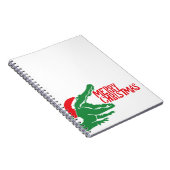 Carnet Ordinateur portable de noël Alligator (Côté Droit)