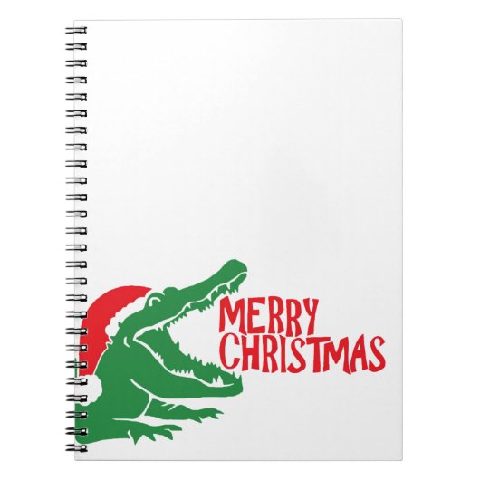 Carnet Ordinateur portable de noël Alligator (Devant)
