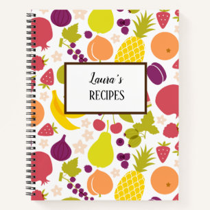 Carnet Ordinateur portable de recette personnalisé