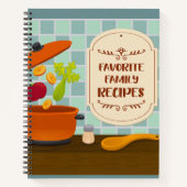 Carnet Ordinateur portable de recettes de famille favorit (Devant)