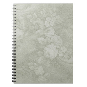 Carnet Ordinateur portable décoratif à spirales florales