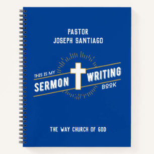 Carnet Ordinateur portable d'écriture de sermon personna