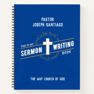 Carnet Ordinateur portable d'écriture de sermon personnal