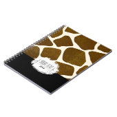 Carnet Ordinateur portable d'impression Giraffe personnal (Côté gauche)