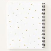 Carnet Ordinateur portable - Dots d'or blanc (Dos)