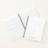 Carnet Ordinateur portable - Dots d'or blanc (Intérieur)