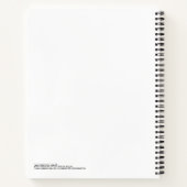 Carnet Ordinateur portable en spirale de paix (Dos)