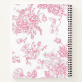 Carnet Ordinateur portable en spirale rose classique (Dos)