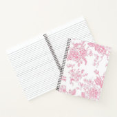Carnet Ordinateur portable en spirale rose classique (Intérieur)