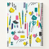 Carnet Ordinateur portable enseignant personnalisé (Dos)