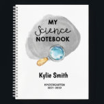 Carnet Ordinateur portable étudiant en sciences personnal<br><div class="desc">Ce cahier scientifique sur le thème des héros peut être customisé avec le nom,  la note et l'année de votre élève.</div>
