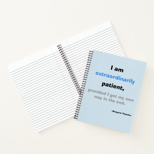 Carnet Ordinateur portable exceptionnellement patient (Intérieur)