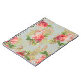 Carnet Ordinateur portable Floral Rose (Côté gauche)