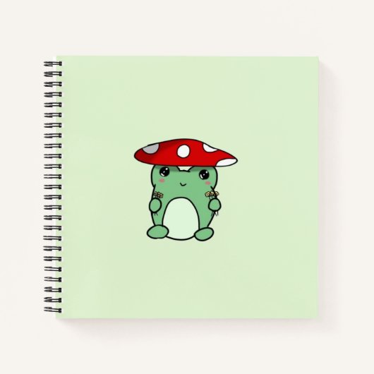 Carnet Ordinateur portable Froggy pour champignons (Devant)